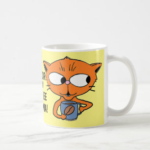 ROLIIG KAFFESATS Cuteness Tecknad Katt Kaffemugg