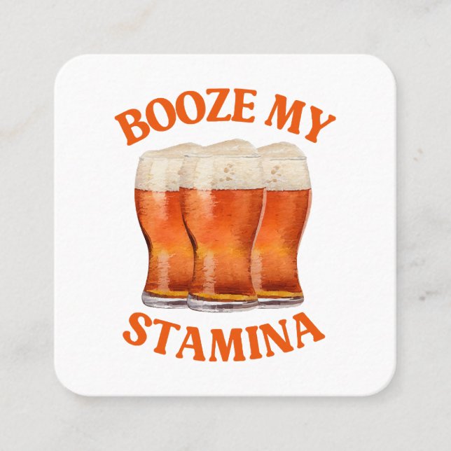 ROLIKT IRLÄNDSKT ÖL FYRKANTIGT VISITKORT (Framsida)