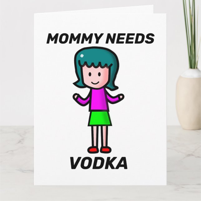 ROLIKT MODERDAGSKORT, VODKA KORT (Framsida)