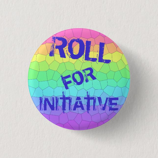 "Roll for Initiative" Disted Dungeons Dragons Knapp (Framsida)