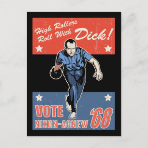 Roll med nixon vykort