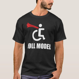 Roll Model Hero Cape Funny Wheelstol Pun Gift T Shirt