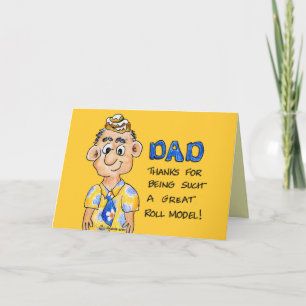 Roll Model Pappa Fars dag Card Kort