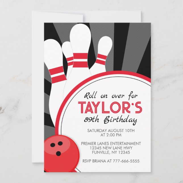 Roll on Over Bowlingfest Inbjudan (Framsida)