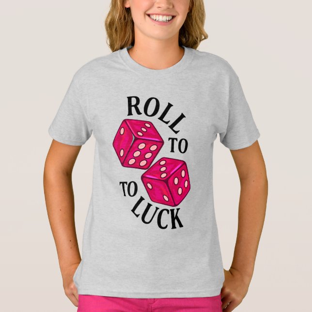 Roll till Tur - Neon Dice T Shirt (Framsida)