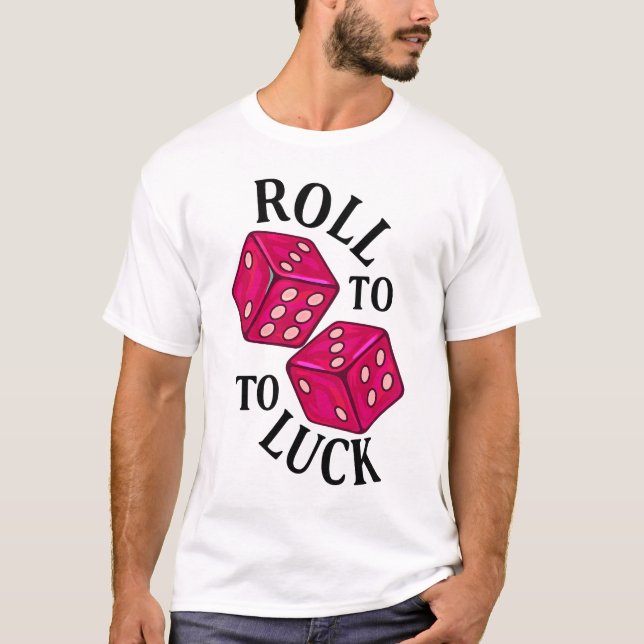 Roll till Tur - Neon Dice T Shirt (Framsida)