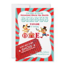 ROLL UP CIRCUS 1st Birthday Boy Underbarare Show