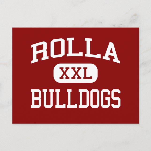 Rolla - Bulldog - High School - Rolla Missouri Vykort (Framsida)