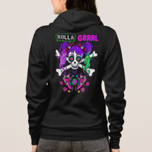 Rolla Grrl Punk Sten Roller Girl hoodie T Shirt