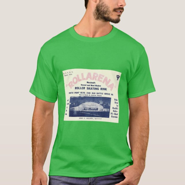 Rollarena Baltimore Maryland Roller Skating Rink S T Shirt (Framsida)