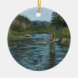 Rollbesättningappell Julgransprydnad Keramik