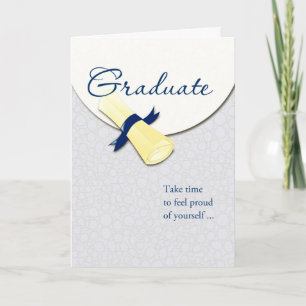Rolled Diploma Student Studenten Grattiss Kort