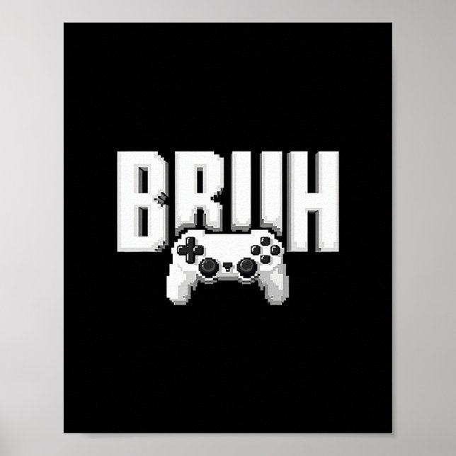 Rollek Videospelare Roligt Bror Spelkontroll För B Poster (Framsidan)