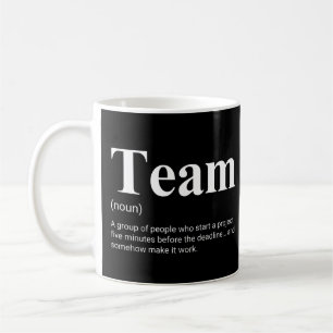 Rollekamrater Och Kollegor Rollig Teamdefinition Kaffemugg