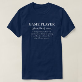 Rollekonsument Rolig Definition Med Vit Text T Shirt