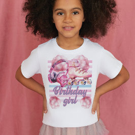 Roller Blade Birthday Girl T Shirt