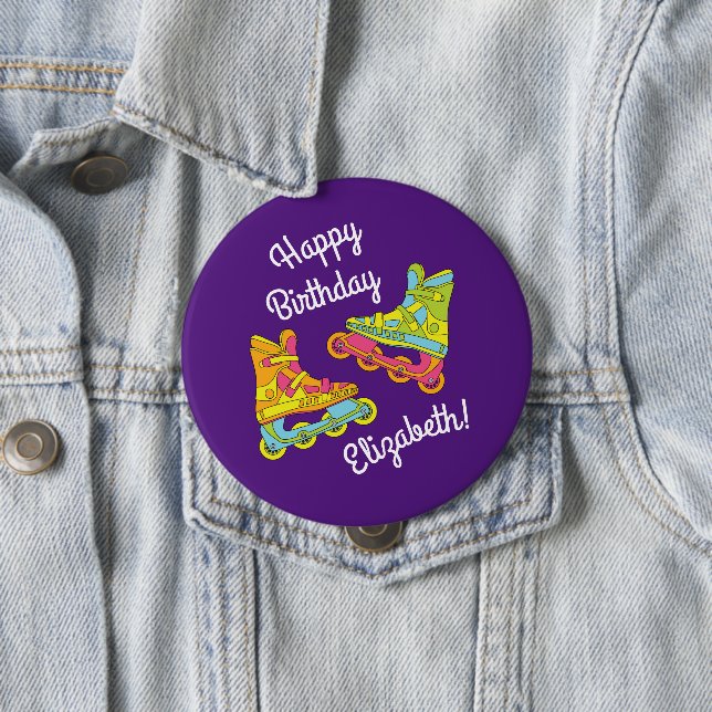 Roller Blades Skates Barns födelsedag Party Skatin Knapp (In Situ)