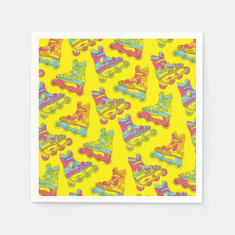 Roller Blades Skates Barns födelsedag Party Skatin Pappersservett