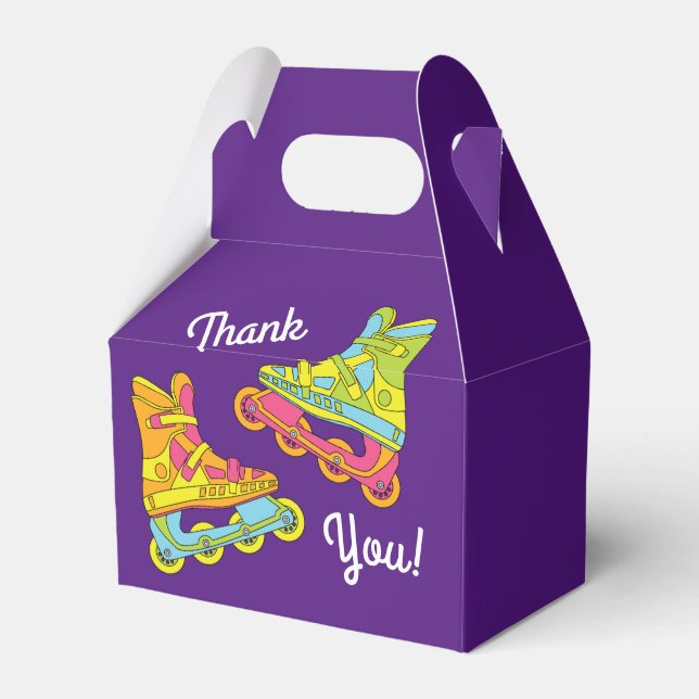 Roller Blades Skates Barns födelsedag Party Skatin Presentaskar (Baksidan Sidan)