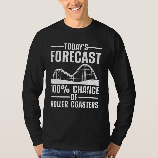 Roller Coaster For Men Women Kids Coaster  3 T Shirt (Framsida)