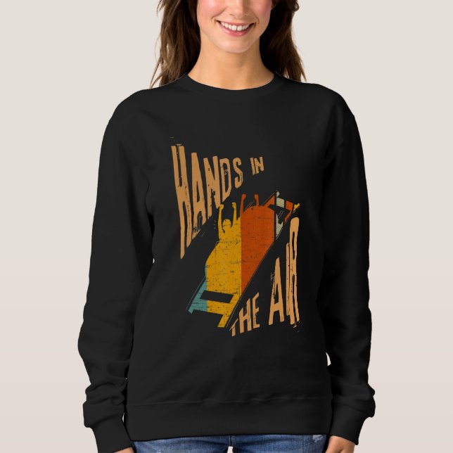 Roller Coaster Hands In the Air T Shirt (Framsida)