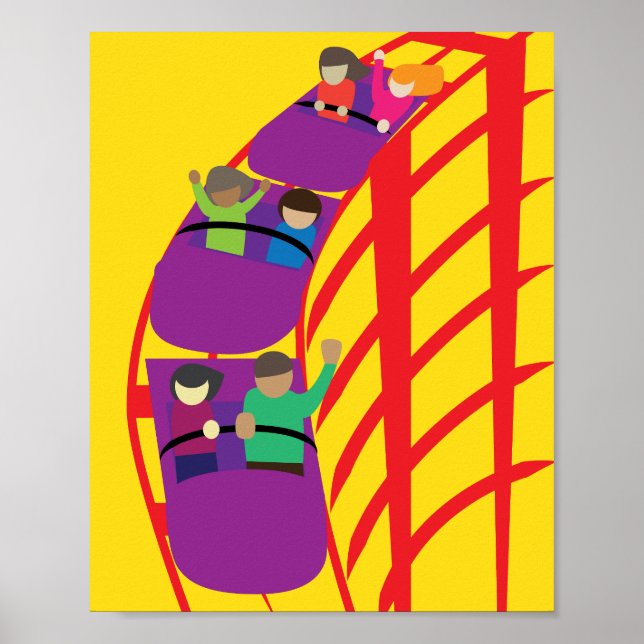 Roller Coaster Upclose Poster (Framsidan)