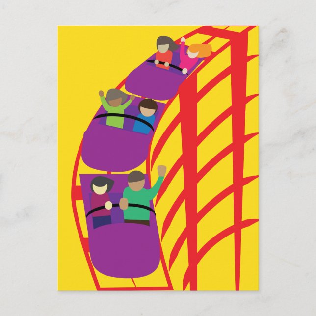 Roller Coaster Upclose Vykort (Framsida)