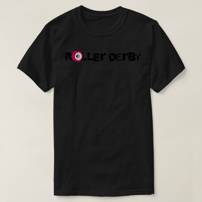 Roller Derby Black T Shirt (Design framsida)