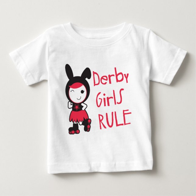 Roller Derby - Derby Girls Rule T Shirt (Framsida)