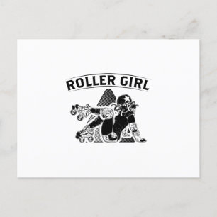Roller Derby Girl Idéer om infogad Skater Vykort