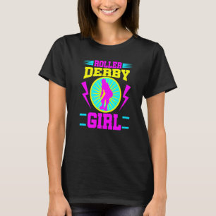 Roller Derby Girl Roller Skating Jammer Skate T Shirt