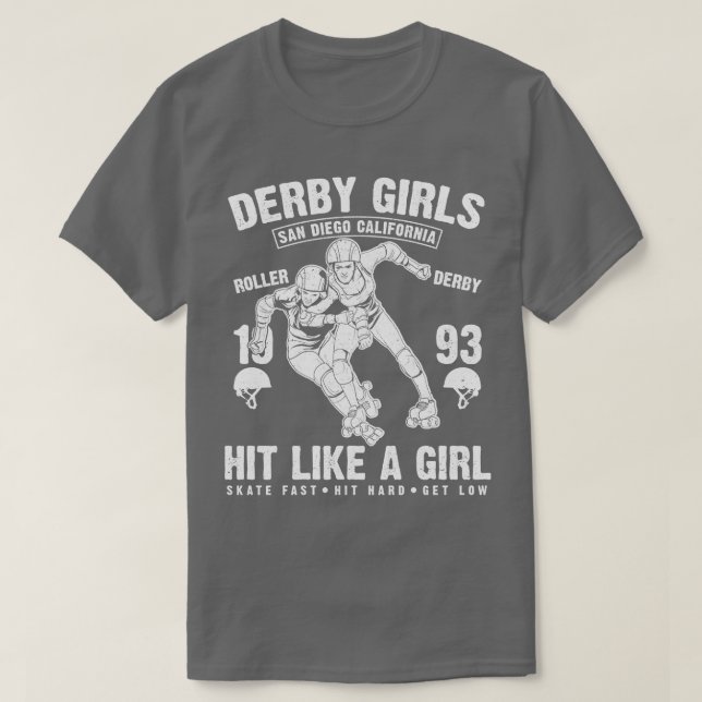 Roller Derby Girls T Shirt (Design framsida)