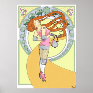 Roller Derby Nouveau Poster
