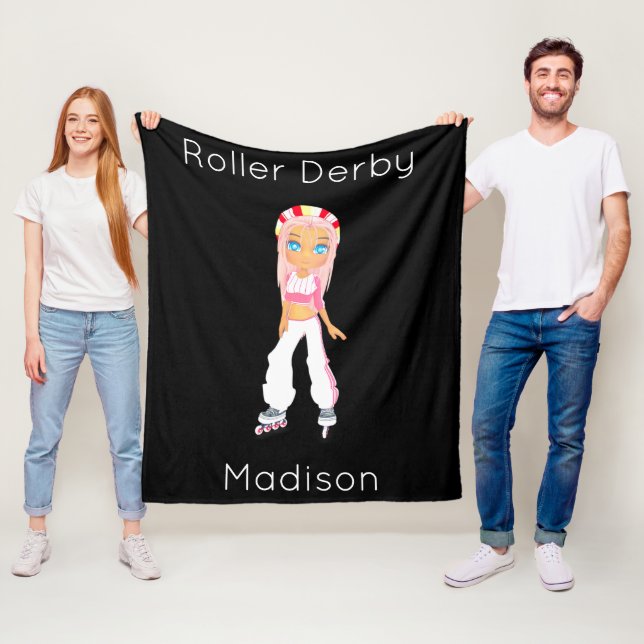 Roller Derby Personlig Fleece Blanket (På plats)