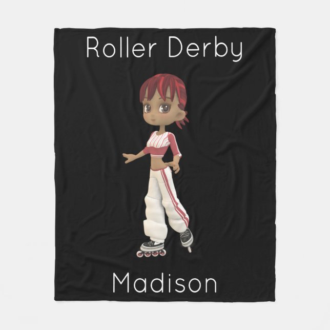 Roller Derby Personlig Fleece Blanket (Framsidan)