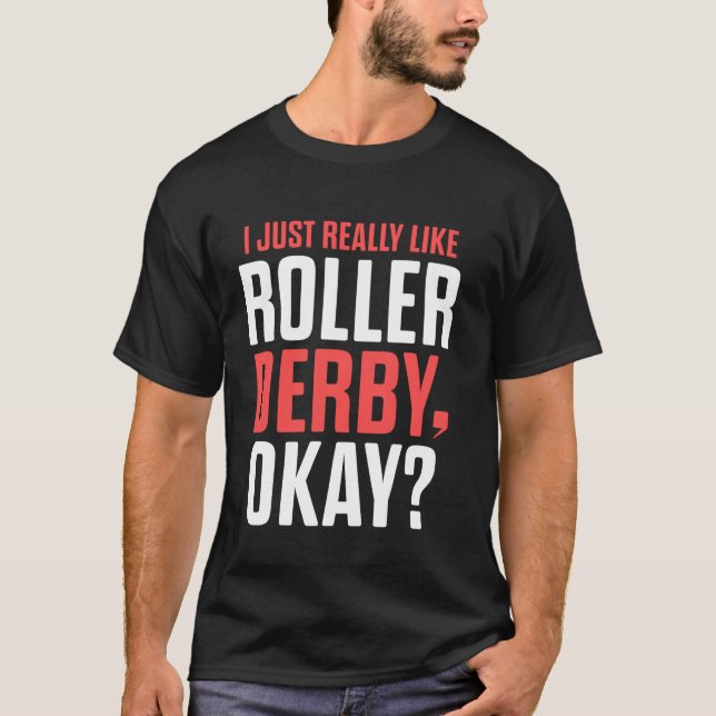 Roller Derby Player som Skatt-team T Shirt (Framsida)