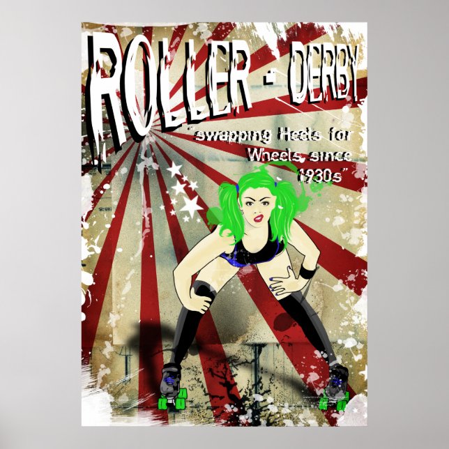 Roller Derby Poster (Framsidan)