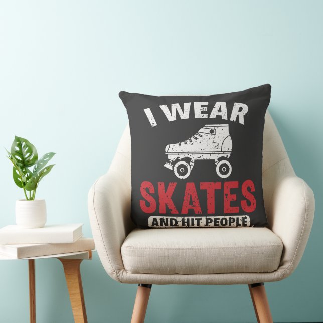 Roller Derby Rullskridskoåkning Skate Skridskoåkar Kudde (Stol)
