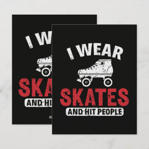 Roller Derby Rullskridskoåkning Skridsko Skridskoå Julkort