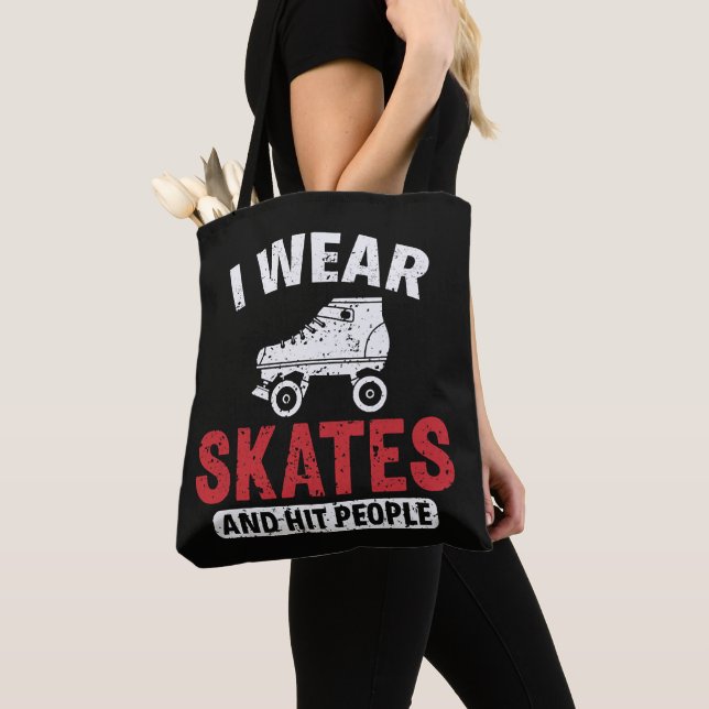 Roller Derby Rullskridskoåkning Skridsko Skridskoå Tygkasse (Närbild)