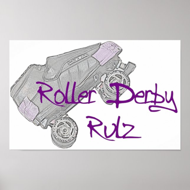 Roller Derby Rulz Poster (Framsidan)