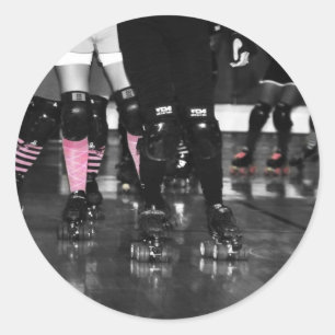 Roller Derby Runt Klistermärke
