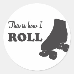 Roller Derby - Så här rullar jag Runt Klistermärke