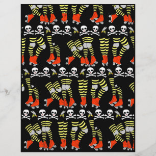 Roller Derby Scrapbook papper 8,5 x 11 tum