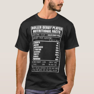 Roller Derby Shirts Roller Nutritional Facts Vinta T Shirt