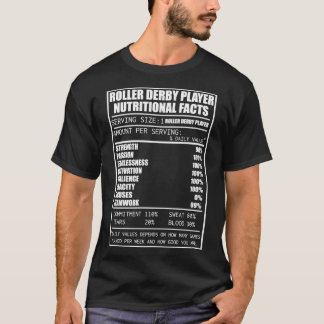 Roller Derby Shirts Roller Nutritional Facts Vinta T Shirt