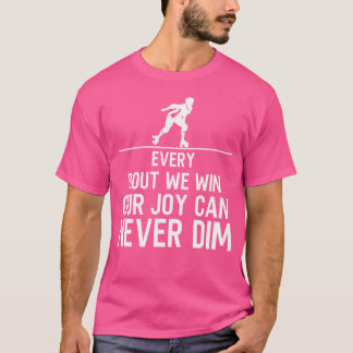 Roller Derby Silhouette Rullskridsko Skate T Shirt