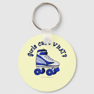 Roller Derby Skate - Blue Nyckelring