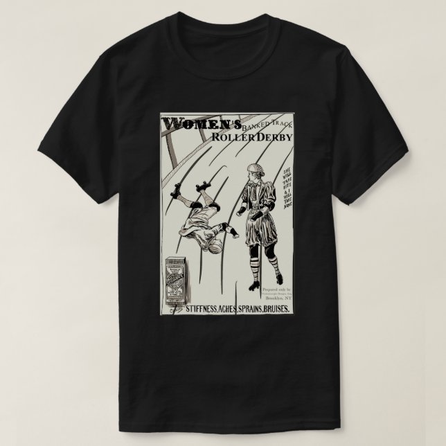 Roller Derby Victorian T Shirt (Design framsida)