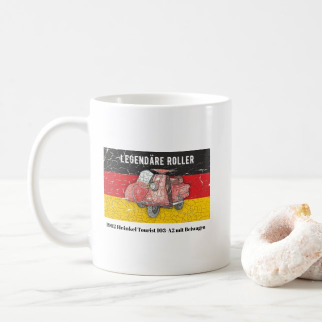Roller Deutschland 1962 Heinkel 103-A2 Beiwagen Kaffemugg (Med munk)